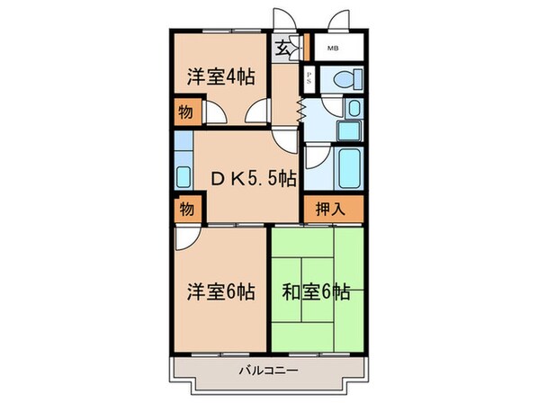 ラフォ－レ赤塚の物件間取画像